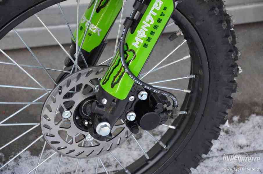 Pitbike Monster 17/14 125ccm zelený nový zabalený - foto 3