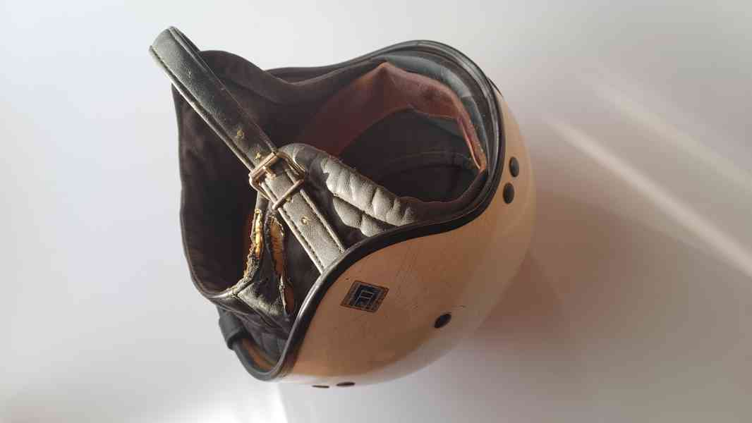 Stará Moto Helma-Kokoska, Originál 1960s, ČS, Kůže - foto 10