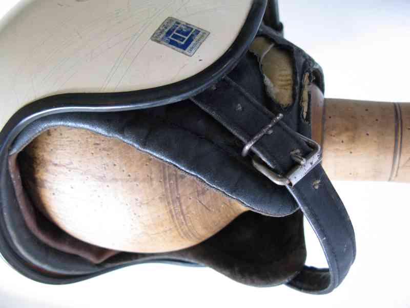 Stará Moto Helma-Kokoska, Originál 1960s, ČS, Kůže - foto 3