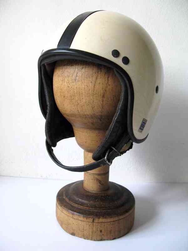 Stará Moto Helma-Kokoska, Originál 1960s, ČS, Kůže - foto 2