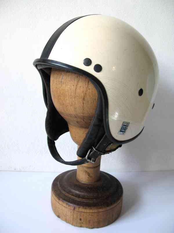 Stará Moto Helma-Kokoska, Originál 1960s, ČS, Kůže - foto 5