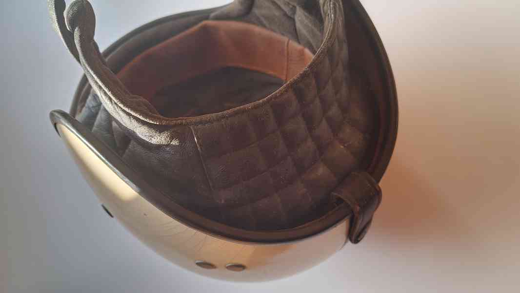 Stará Moto Helma-Kokoska, Originál 1960s, ČS, Kůže - foto 12