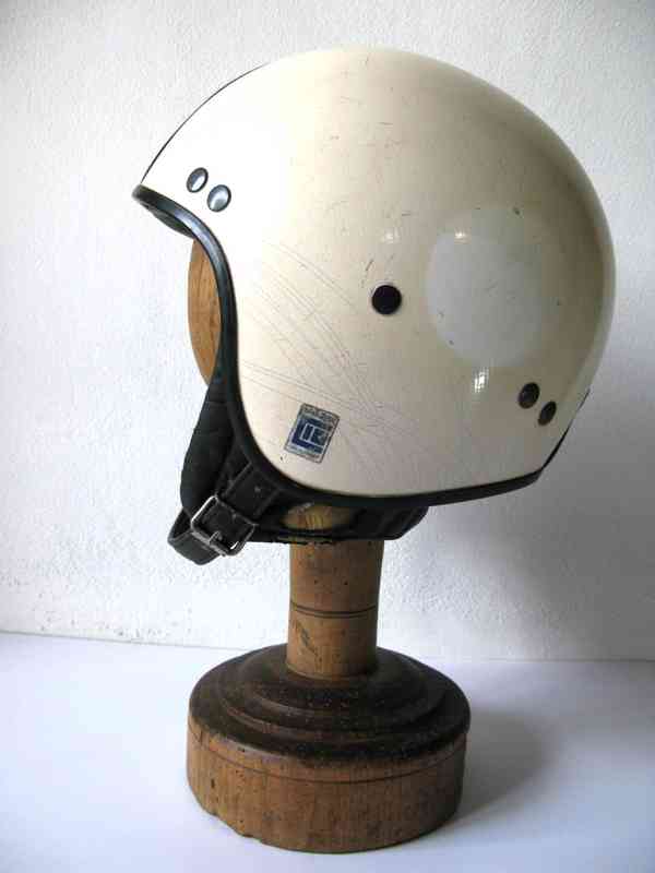 Stará Moto Helma-Kokoska, Originál 1960s, ČS, Kůže - foto 7