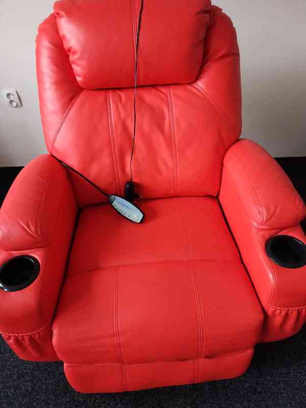 Masážní polohovací, houpací a otáčecí o 360stupňů křeslo - foto 2