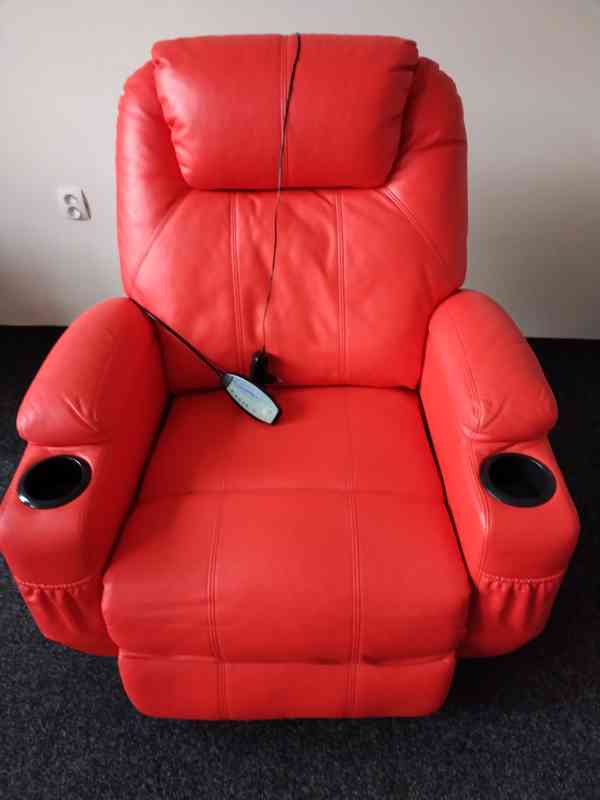 Masážní polohovací, houpací a otáčecí o 360stupňů křeslo