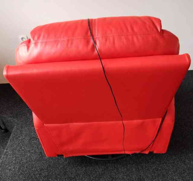 Masážní polohovací, houpací a otáčecí o 360stupňů křeslo - foto 4