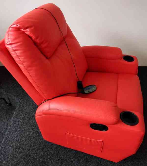 Masážní polohovací, houpací a otáčecí o 360stupňů křeslo - foto 3