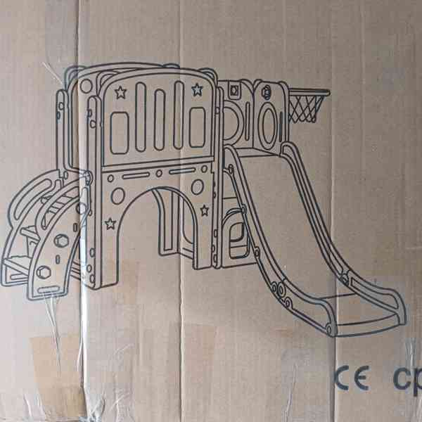 Dětská víceúčelová prolézačka se skluzavkou - foto 11