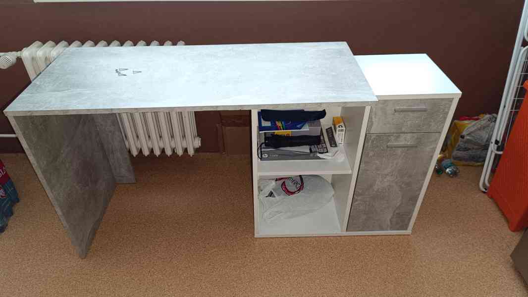 Prodám univerzální stůl na psaní a na PC,i křeslo ke stolu. - foto 2