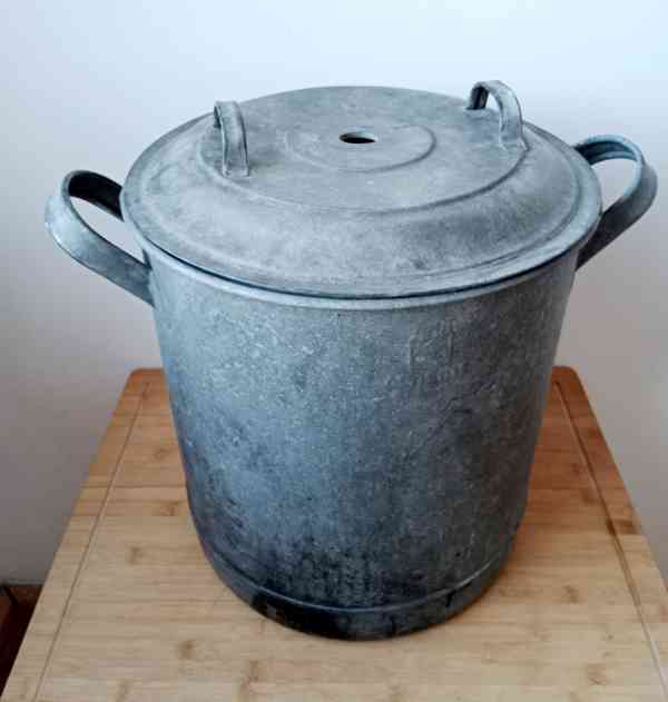 Pozinkovaný zavařovací hrnec pr. 33cm - foto 2