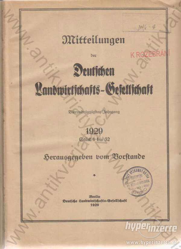 Mitteilungen der Deutschen 1929 - foto 1