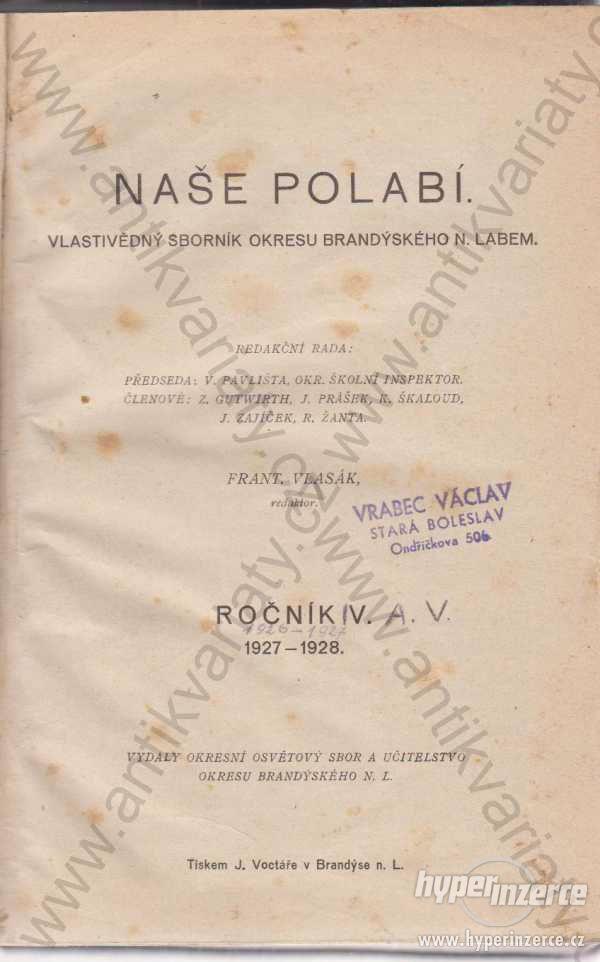 Naše Polabí ročník VI.-VII. 1927-1928 - foto 1