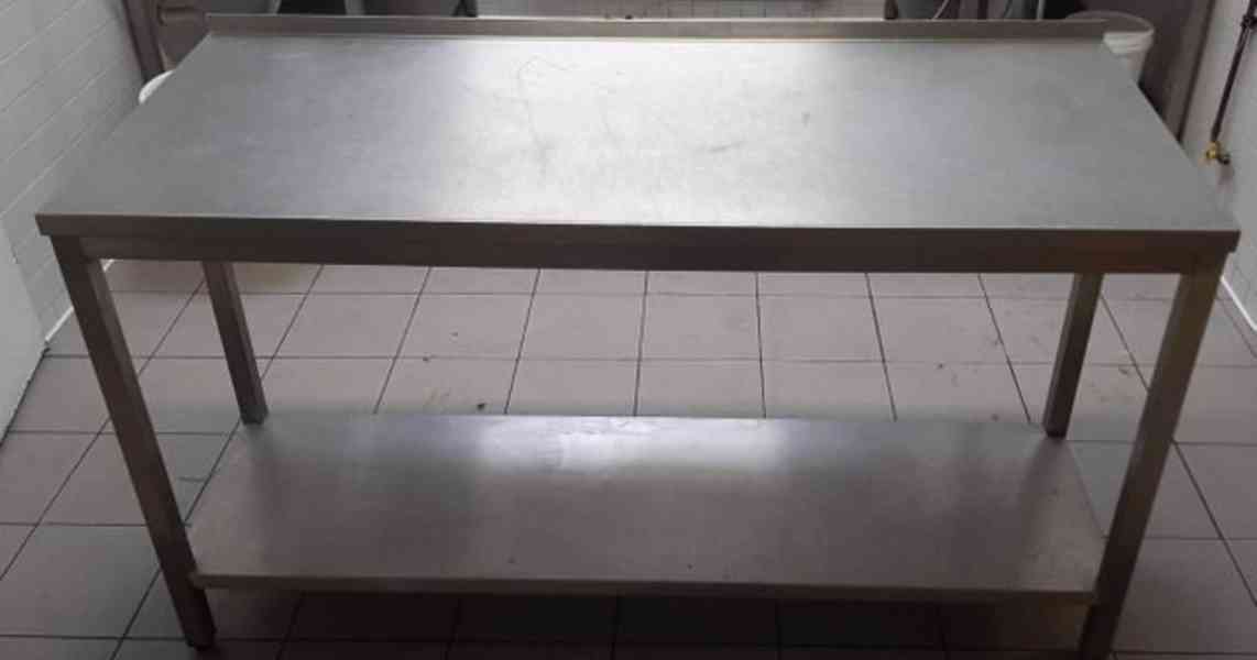 Kuchyňský nerezový stůl gastro 1650x700x910mm (15315.) - foto 1