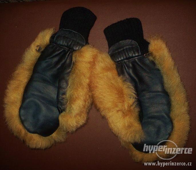 Zimní - dámské - chlupaté rukavice - foto 2