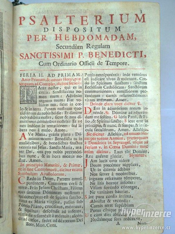 Stará kniha: Breviarium monasticum Pauli V. ac Urbani VIII. - foto 6