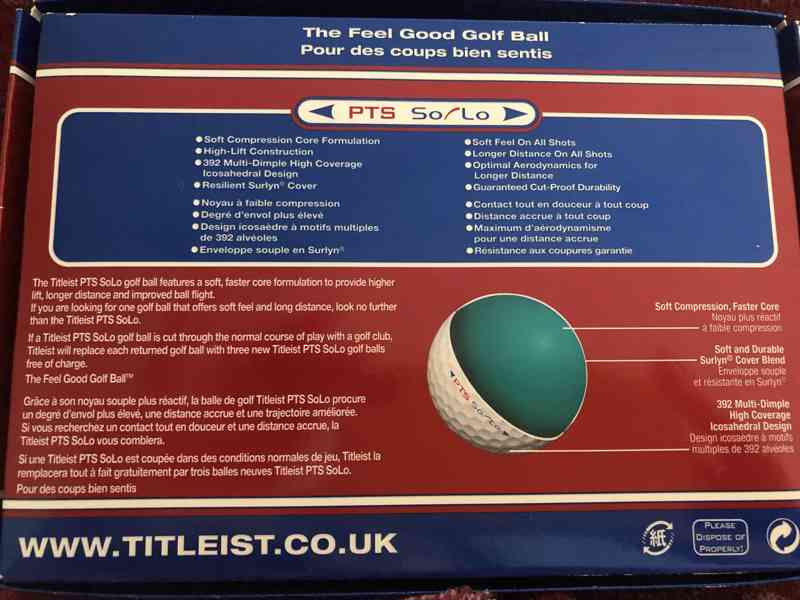 Nové golfové míčky Titleist (12 ks) - foto 3