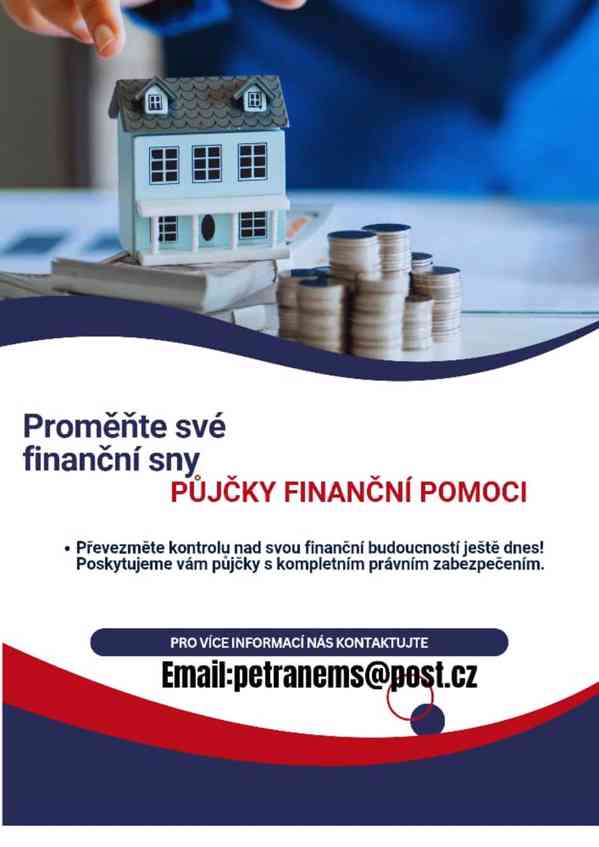 Nabídka úvěru Financování až do výše 5 000 000 Kč - foto 1