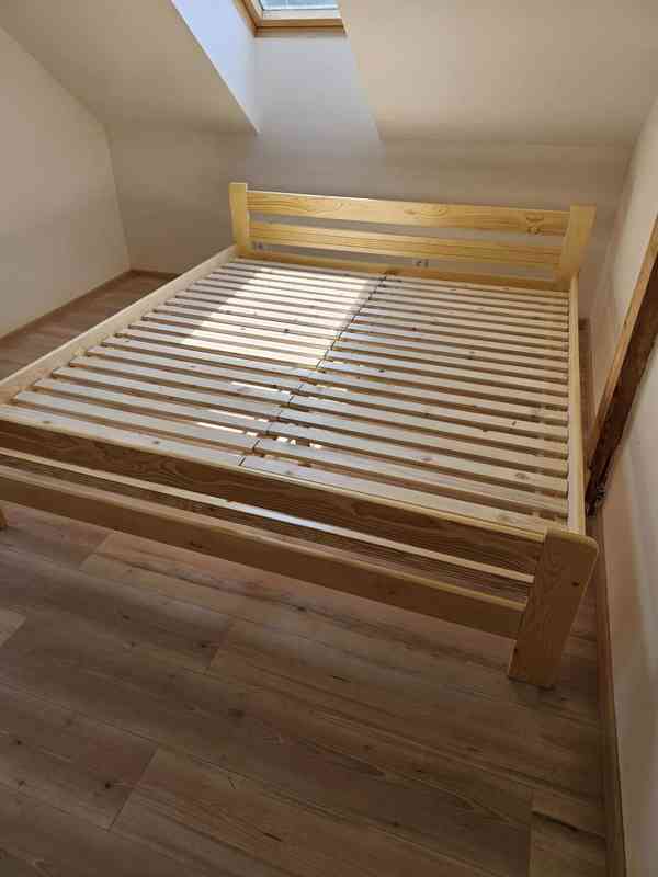 Prodám nové zvýšené postele s roštem 180x200cm - foto 3