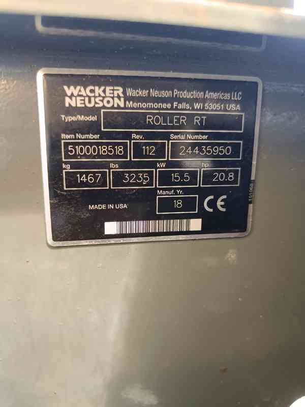 Vibrační válec Wacker Neuson RTKx-SC 3 - motor KUBOTA  - foto 9