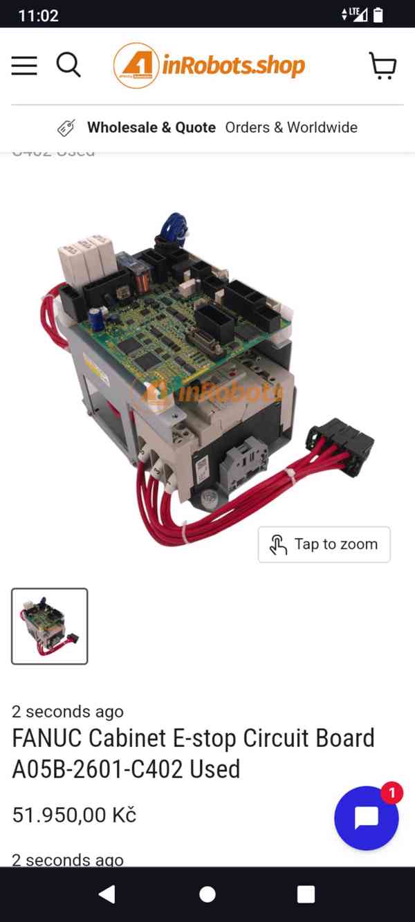 FANUC Cabinet E-stop Circuit Board A05B-2601-C402 Used Stav  - foto 5