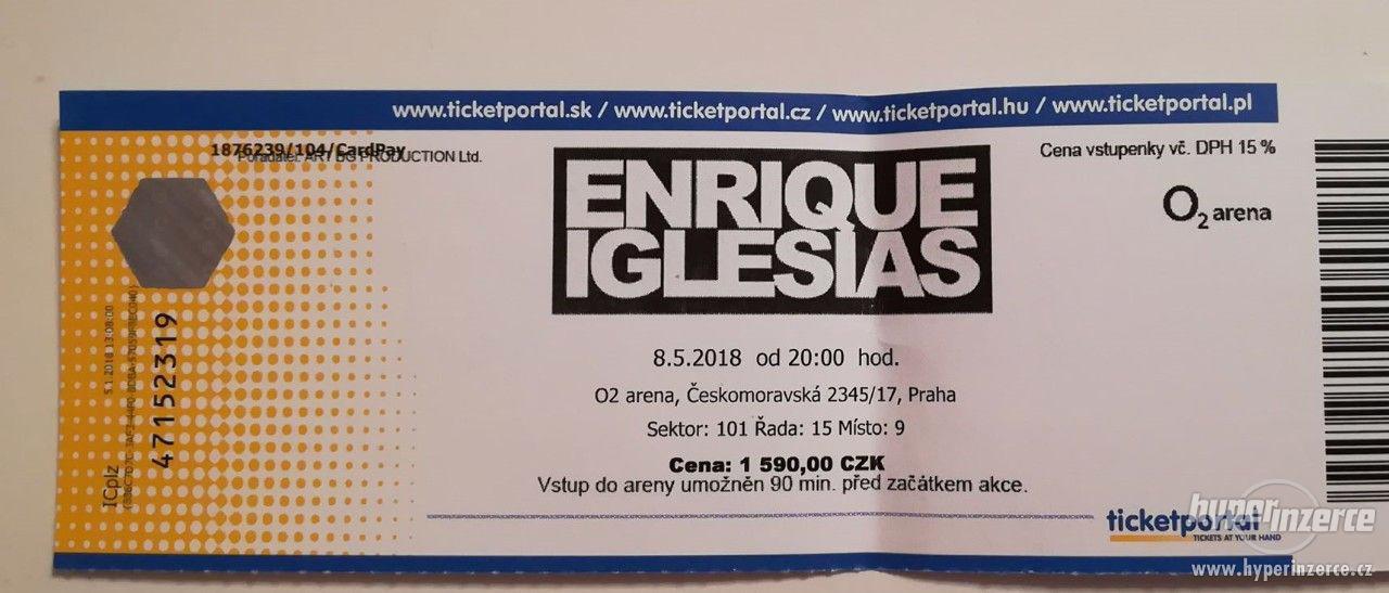 lístek na koncert Enrique Iglesias - foto 1