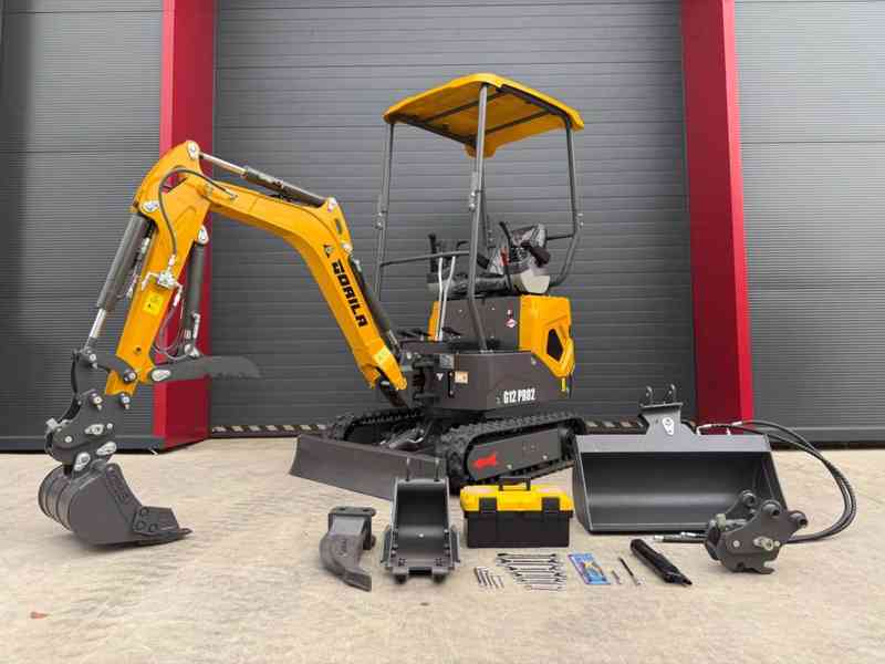 Pásový minibagr GORILA G12 PRO2 !!PŘEDVÁNOČNÍ SLEVA 80 000,- - foto 12