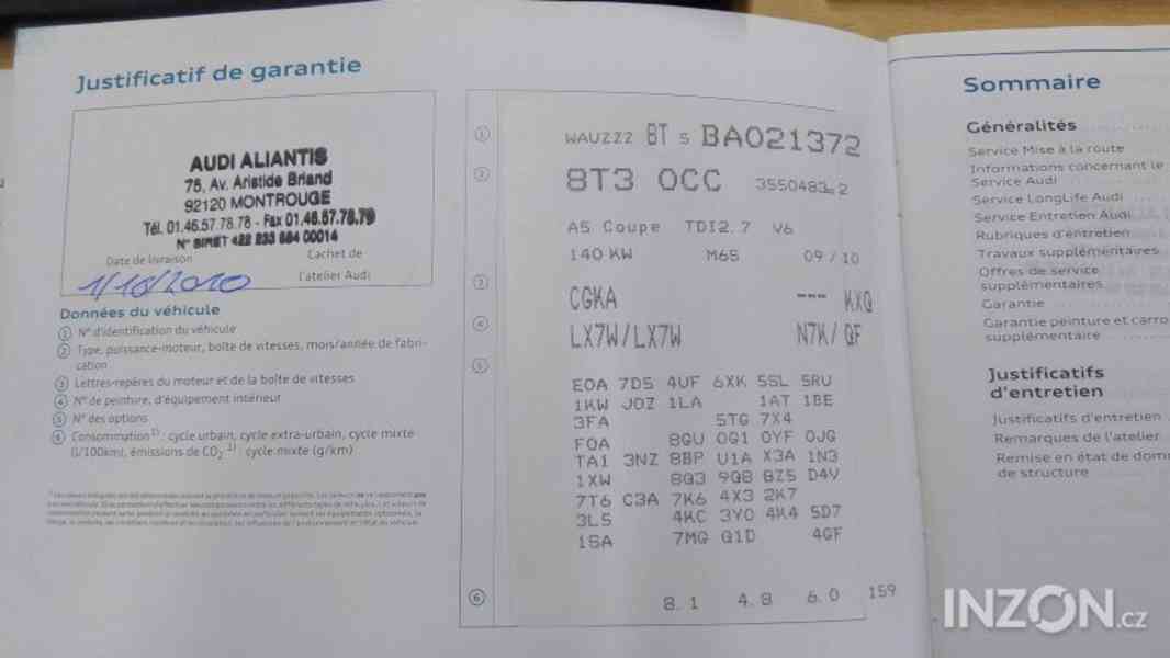 Na prodej AUDI A5 2,7TDI S-Line r.v.2010 - foto 12