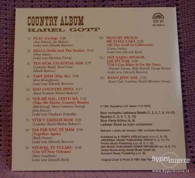 CD Karel Gott - Country album, NOVÉ!! Edice RETRO - foto 2