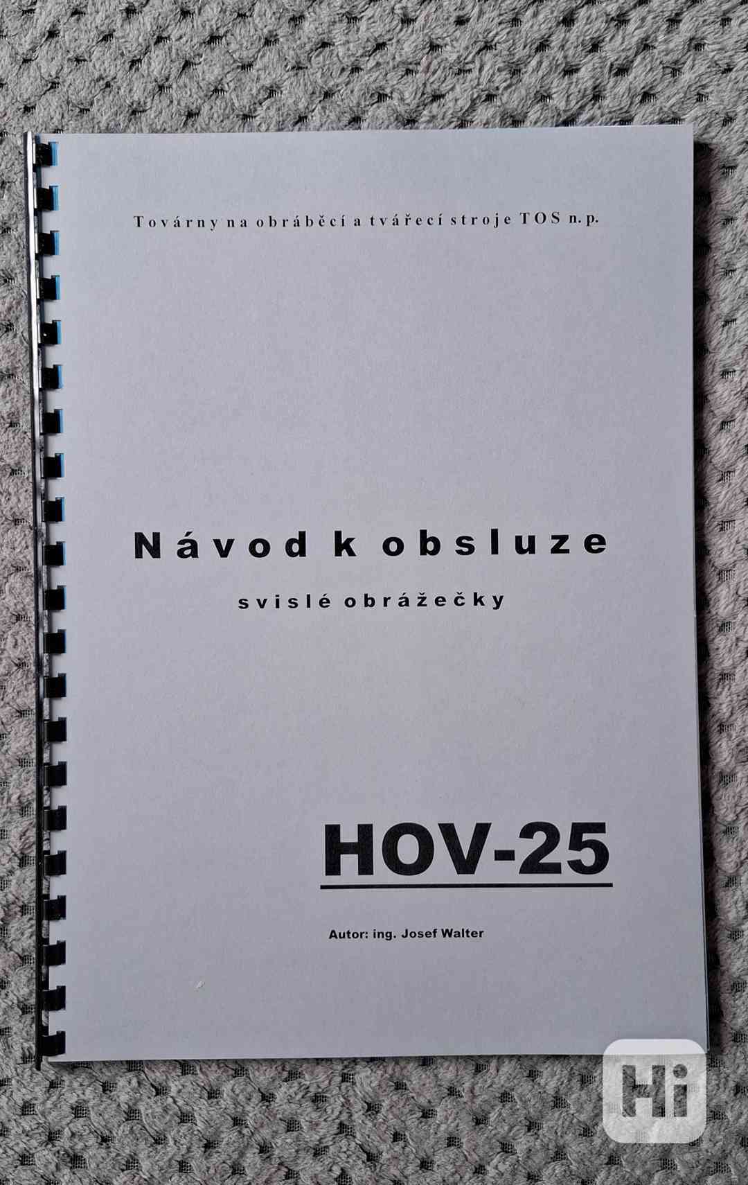 Návod k odvalovací frézce FO-10 - foto 1