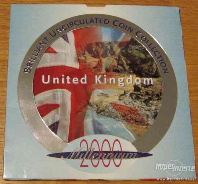 Velká Británie 2000 sada 9 mincí Velké Británie (brilliant - foto 1