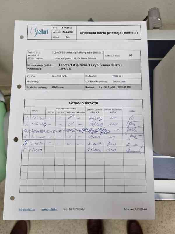 Položka číslo 14 – Labotect Aspirator 3 s vyhřívanou dekou - foto 3