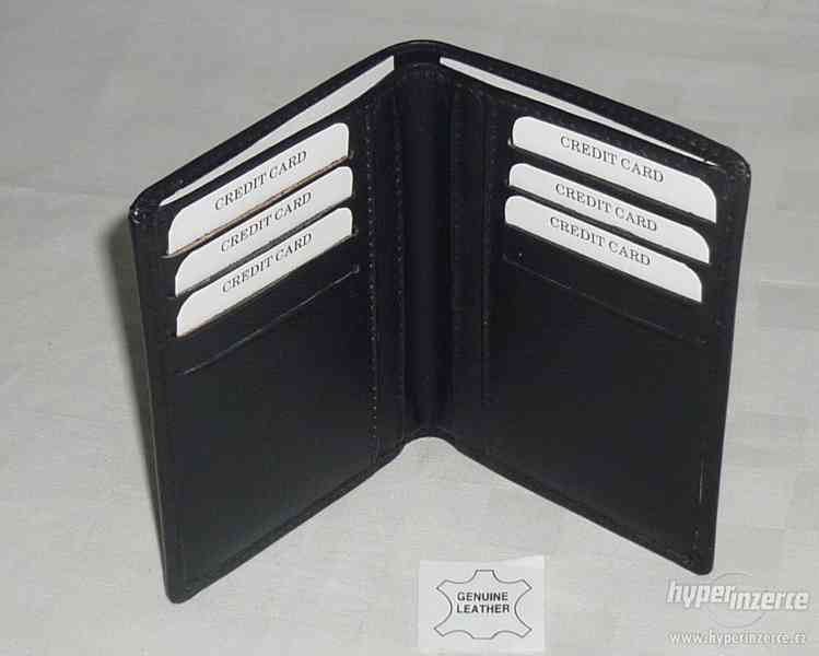 Černá kožená peněženka - nová - foto 3