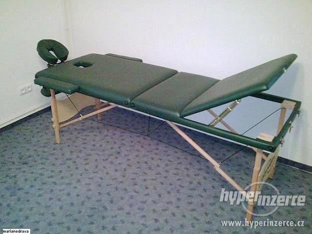 NOVÉ 3-ZÓNOVÉ MASÁŽNÍ LEHÁTKO ZELENÉ + TAŠKA - foto 1