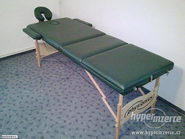 NOVÉ 3-ZÓNOVÉ MASÁŽNÍ LEHÁTKO ZELENÉ + TAŠKA - foto 2