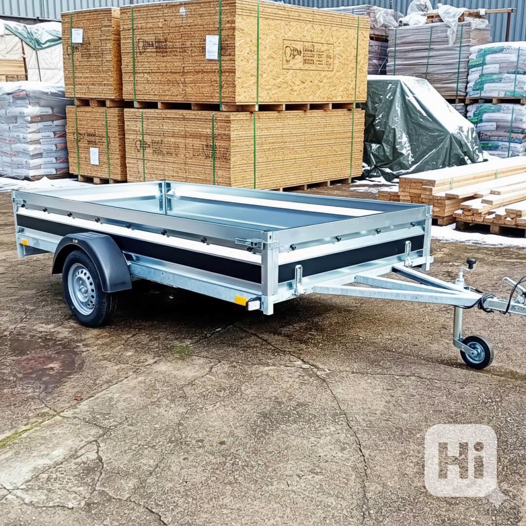 Přívěsný vozík profi NOVÝ 3,0m x1,50, svařovaný rám, DPH - foto 1