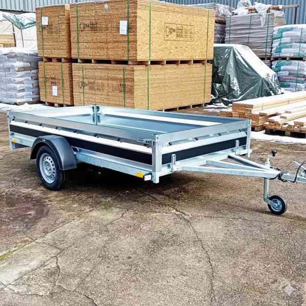 Přívěsný vozík profi NOVÝ 3,0m x1,50, svařovaný rám, DPH - foto 1