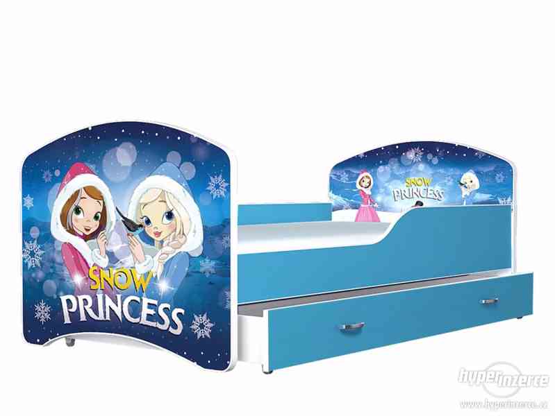 Frozen, ledové království - dětská postel s matrací a roštem - foto 1