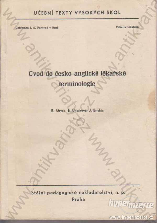 Úvod do česko-anglické lékařské terminologie 1964 - foto 1