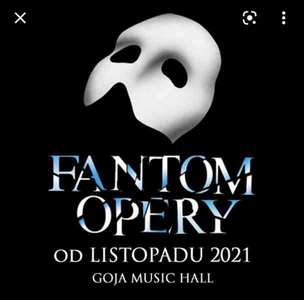 Vstupenky na Fantoma Opery 