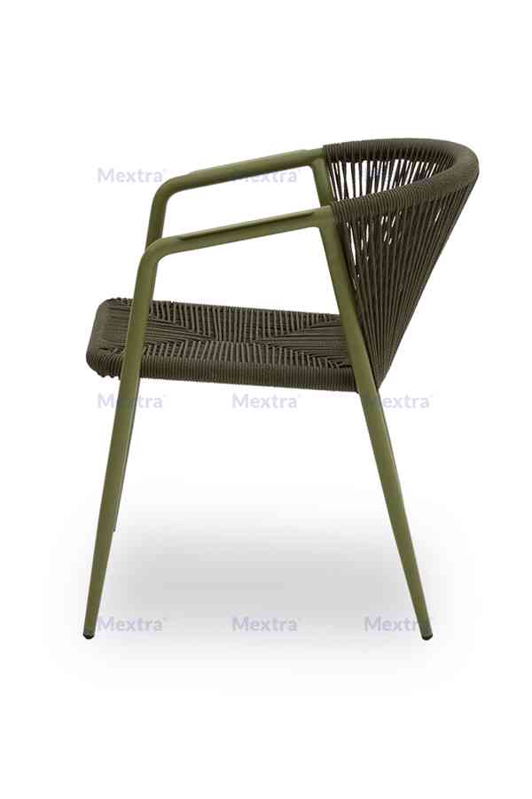 Technoratanová židle LUIGI zelená - foto 3