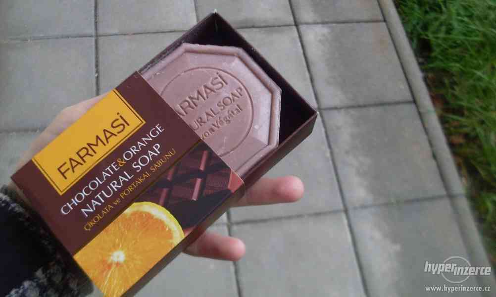 Tuhé mýdlo pomeranč čokoláda - foto 2