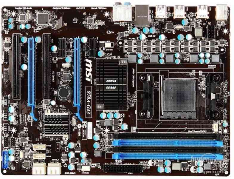 Základní deska MSI 970A-G43 - AMD 970 (asi nefunkční)