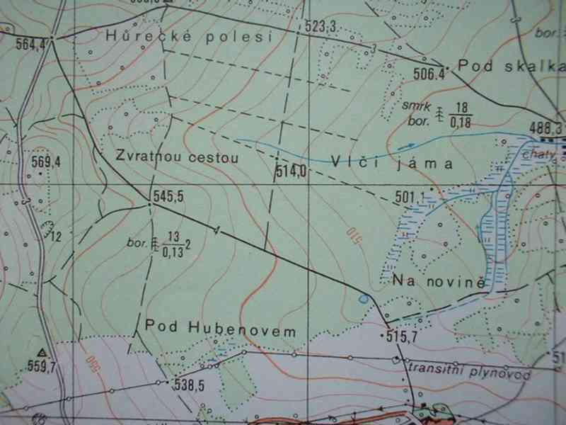 Vojenská profesionální tajná mapa Všeruby 1:25 - foto 9