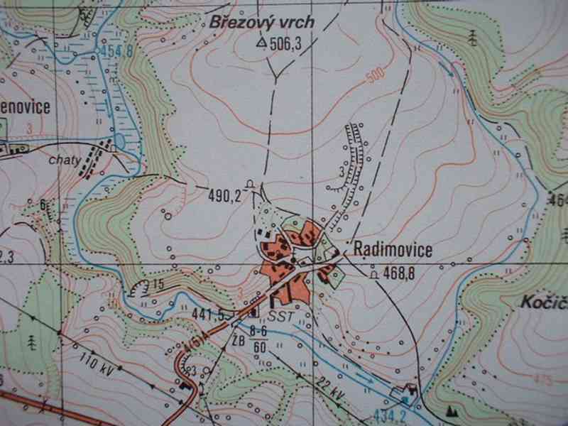 Vojenská profesionální tajná mapa Všeruby 1:25 - foto 4