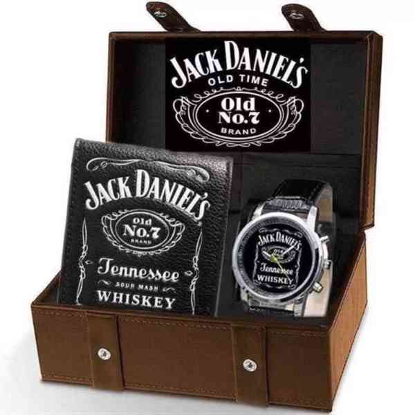 Sada Jack Daniel‘s hodinky a peněženka