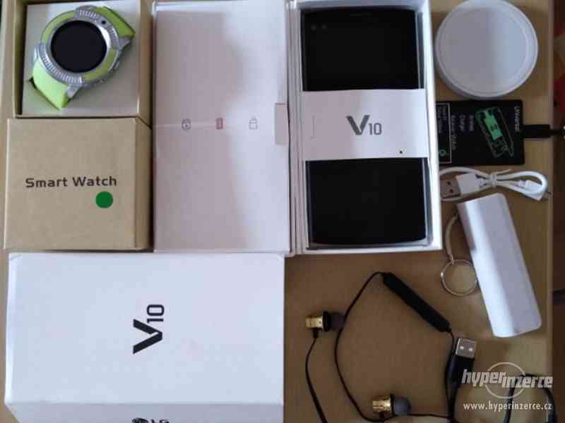 LG V10 + smartwatch + bluetooth sluchátka + bezdrát n.+ powe - foto 5
