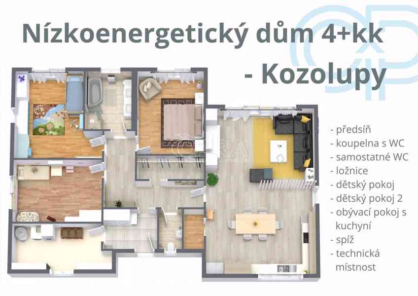 Nízkoenergetický rodinný dům 4+kk v Kozolupech na prodej! - foto 2