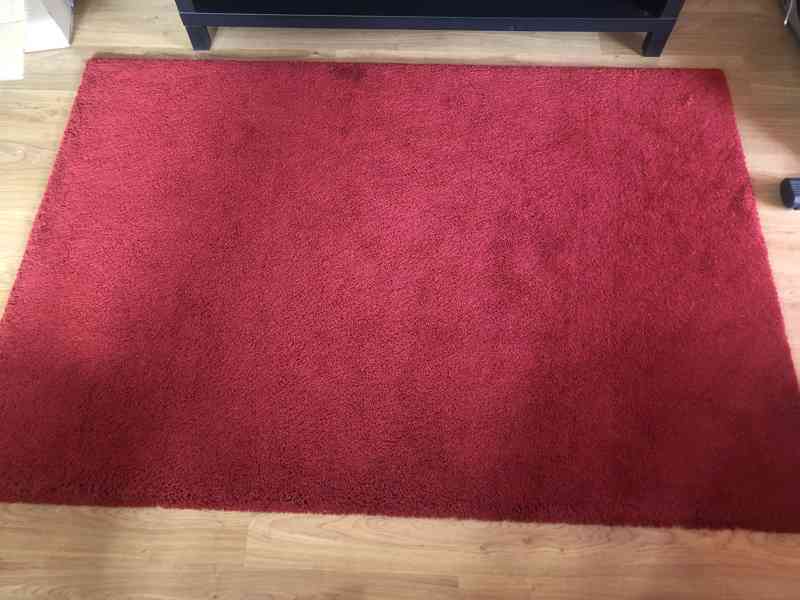 Ikea koberec - červený - foto 1