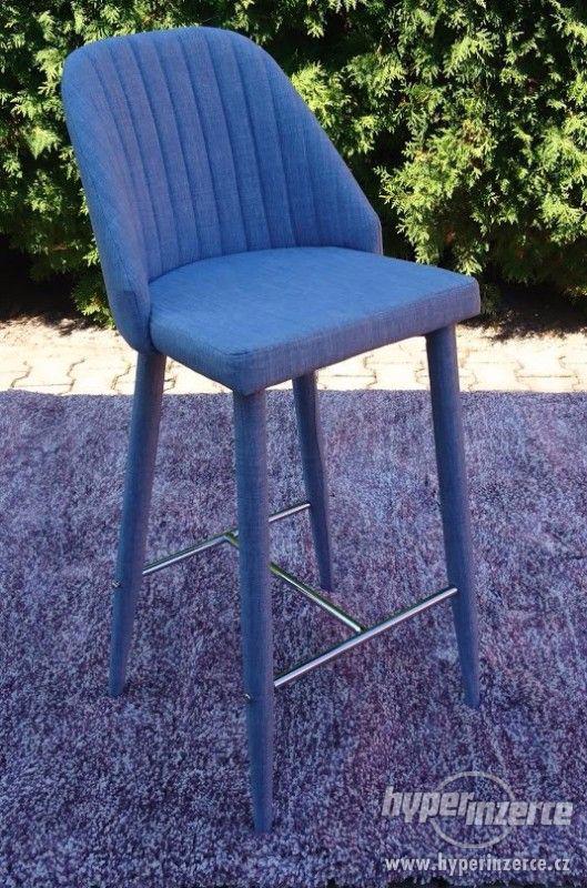 Světle modrá barová židle s&#248;mcasa Cassie - foto 1