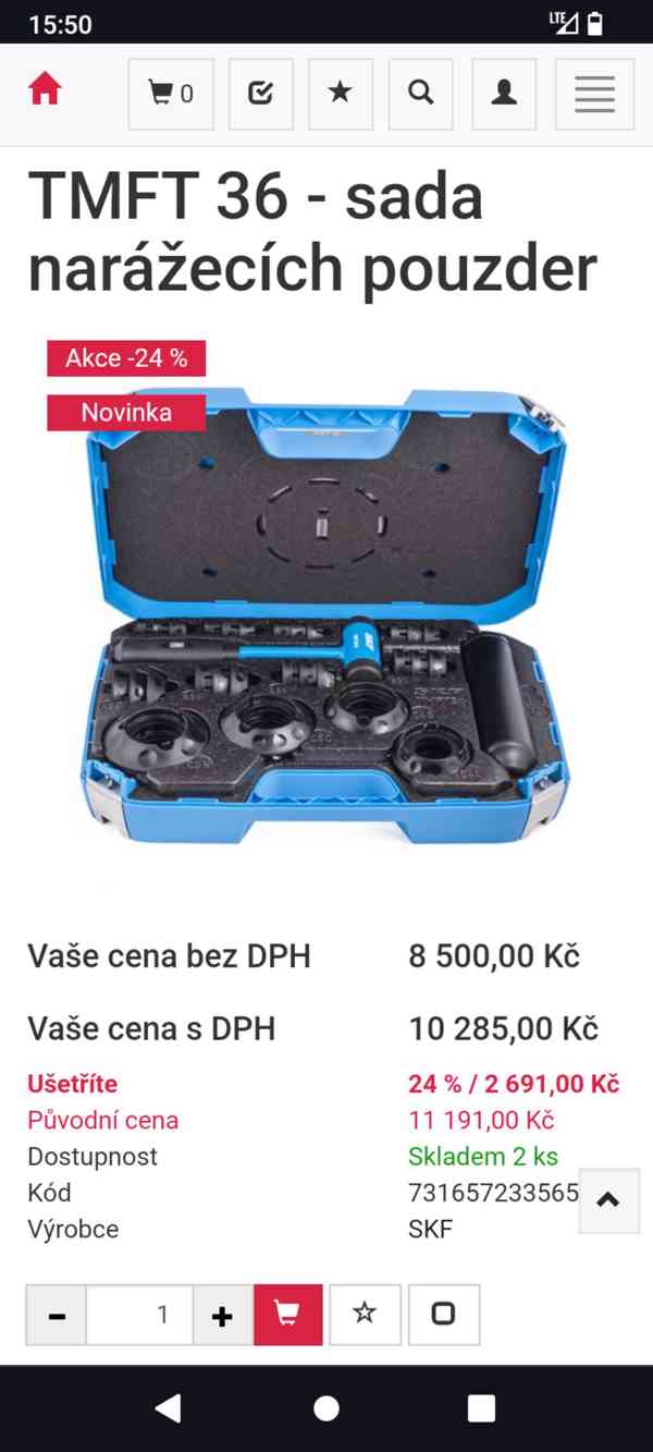 Sada narážecích pouzder SKF TMFT36  - foto 3